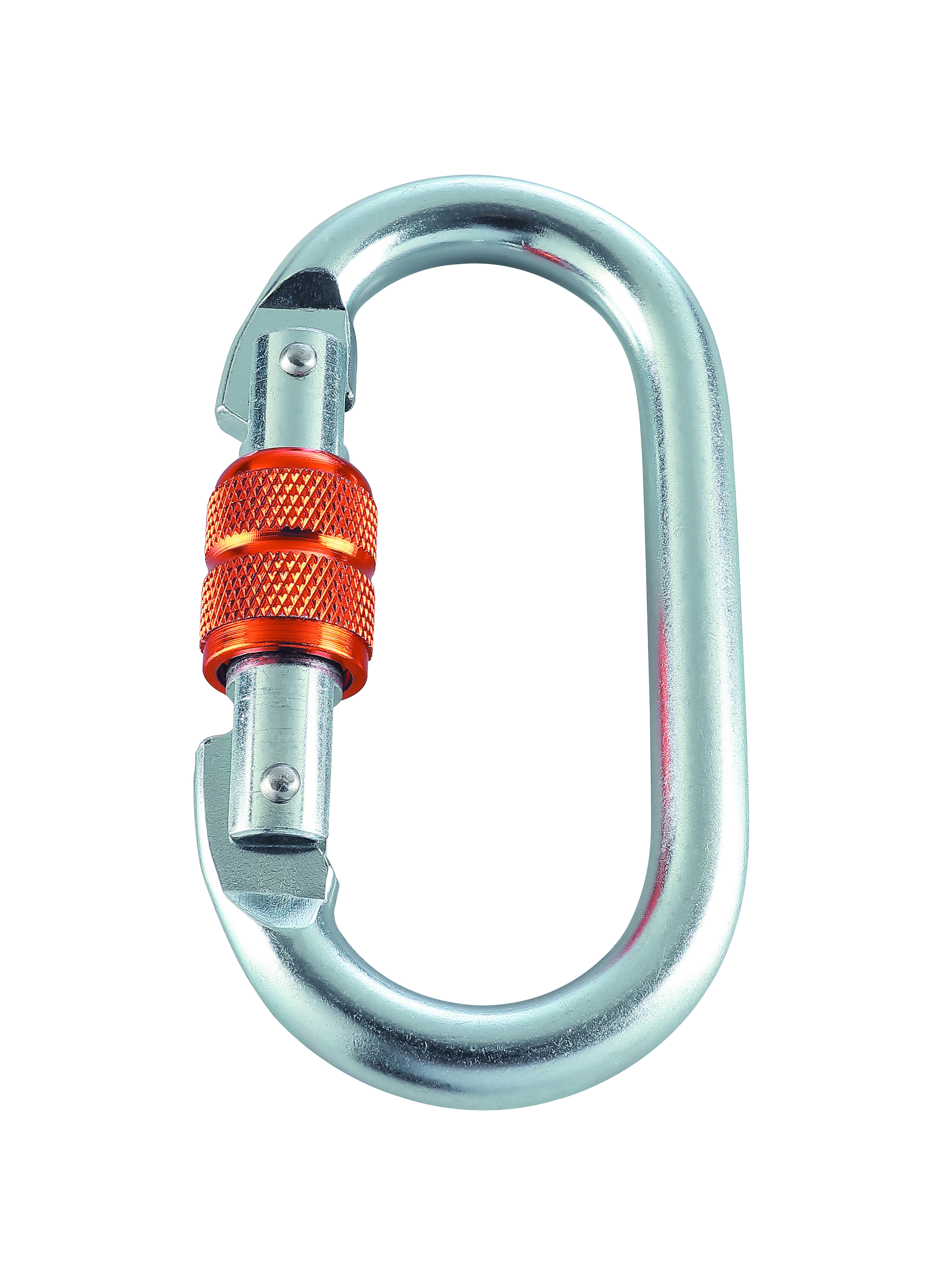 YIC020S Oval Carabiner With Screw Lock
